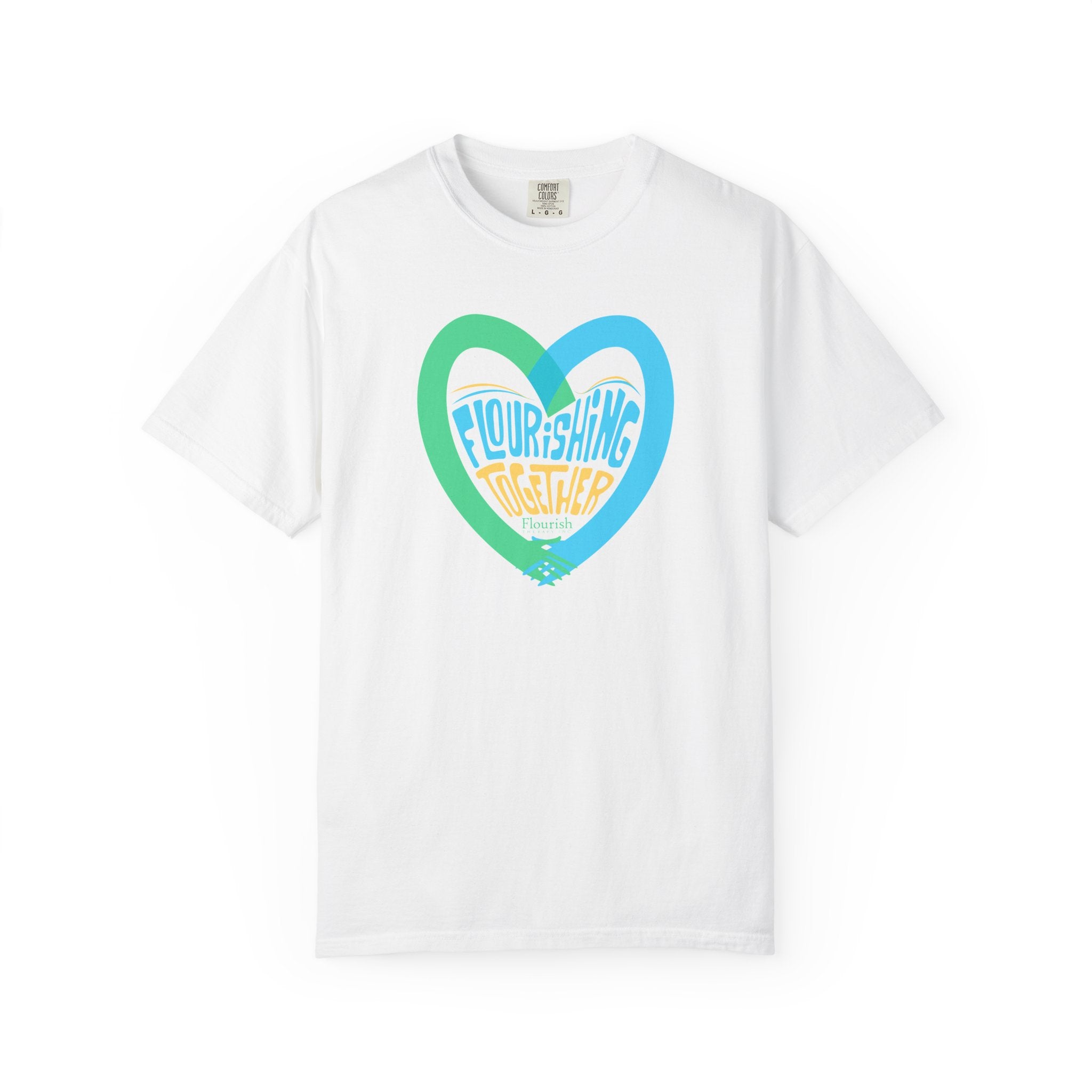 Heart Hands Flourishing Together T-Shirt – Flourish Therapy Collection
